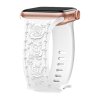 Řemínek gravírované růže pro Apple Watch 38/40/41/42(S10)mm (Barva Fialová)