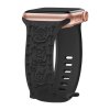 Řemínek gravírované růže pro Apple Watch 42/44/45/46/49mm (Barva Fialová)