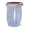 Řemínek gravírované růže pro Apple Watch 42/44/45/46/49mm (Barva Fialová)