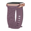 Řemínek gravírované růže pro Apple Watch 42/44/45/46/49mm (Barva Fialová)