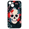 60351 kryt lebka s kvety pro iphone 15 plus