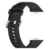 Jednobarevný řemínek s přezkou pro Huawei Fit 3 (Barva náramku Černá)