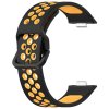 Dvojbarevný perforovaný řemínek pro Huawei Fit 3 (Barevná varianta Šedo-Bílá)