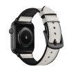 Koženo-silikonový řemínek pro Apple Watch 38/40/41/42(S10)mm (Barva Bílá)