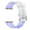 Průhledný třpytivý řemínek pro Apple Watch 42/44/45/46/49mm (Barva náramku Modrá)