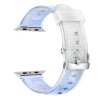 Průhledný třpytivý řemínek pro Apple Watch 42/44/45/46/49mm (Barva náramku Modrá)