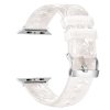 Průhledný diamantový řemínek pro Apple Watch 38/40/41/42(S10)mm (Barva náramku Bílá)