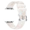 Průhledný diamantový řemínek pro Apple Watch 38/40/41/42(S10)mm (Barva náramku Bílá)