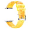 Průhledný diamantový řemínek pro Apple Watch 42/44/45/46/49mm (Barva náramku Bílá)