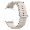 Vroubkovaný řemínek pro Samsung Galaxy Watch Ultra (Barva náramku Bílá)