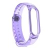 Silikonový průhledný řemínek měnící barvu Mi Band 5/6/7 (Barevná varianta Fialový)