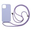 Silikonový kryt se šňůrkou pro iPhone 16 (Barva Tmavě zelená)