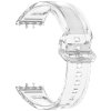 Silikonový průhledný řemínek měnící barvu pro Samsung Galaxy Fit 3 (Barevná varianta Fialovo-růžový)