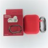 Jednobarevný obal s karabinou pro AirPods 1/2 (Barva Yellow)