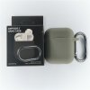 Jednobarevný obal s karabinou pro AirPods 1/2 (Barva Yellow)