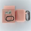Jednobarevný obal s karabinou pro AirPods 1/2 (Barva Yellow)