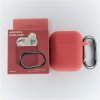 Jednobarevný obal s karabinou pro AirPods 1/2 (Barva Yellow)