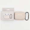 Jednobarevný obal s karabinou pro AirPods PRO / 2 PRO (Barva Yellow)