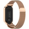 Milánský tah magnetický řemínek pro Mi band 9 Active / Redmi Band 3 (Barevná varianta Růžovo-zlatý)