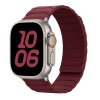 Silikonový magnetický řemínek pro Apple Watch 38/40/41/42(S10)mm (Barva Černo-oranžový)