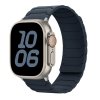 Silikonový magnetický řemínek pro Apple Watch 38/40/41/42(S10)mm (Barva Černo-oranžový)