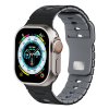 Perforovaný dvojbarevný řemínek pro Apple Watch 38/40/41/42(S10)mm (Barva Khaki-černý)