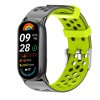 Perforovaný řemínek s přezkou Mi band 8/9/10 (Barva Tyrkysovo-Žlutá)