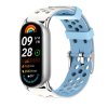 Perforovaný řemínek s přezkou Mi band 8/9/10 (Barva Tyrkysovo-Žlutá)
