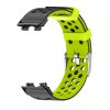 Perforovaný řemínek s přezkou Huawei Band 8/9/10 (Barva Tyrkysovo-Žlutá)