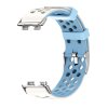 Perforovaný řemínek s přezkou Huawei Band 8/9/10 (Barva Tyrkysovo-Žlutá)