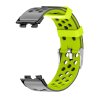 Perforovaný řemínek s přezkou Huawei Band 8/9/10 (Barva Tyrkysovo-Žlutá)