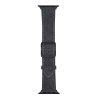 Koženkový řemínek pro Apple Watch 42/44/45/46/49mm (Barva Tmavěmodro-šedá)