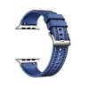 Silikonovo-textilní řemínek pro Apple Watch 42/44/45/46/49mm (Barva náramku Černá)