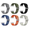 Silikonovo-textilní řemínek pro Apple Watch 42/44/45/46/49mm (Barva náramku Černá)