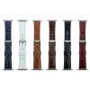 Lesklý koženkový řemínek pro Apple Watch 38/40/41/42(S10)mm (Barva náramku Tmavě červená)
