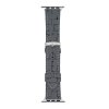 Koženkový řemínek s přezkou pro Apple Watch 42/44/45/46/49mm (Barva náramku Šedá)