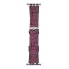 Koženkový řemínek s přezkou pro Apple Watch 38/40/41/42(S10)mm (Barva náramku Švestková)