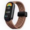 Silikonový řemínek s magnetickým zapínáním Mi band 8/9/10 (Barva náramku Vínová)