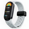 Silikonový řemínek s magnetickým zapínáním Mi band 8/9/10 (Barva náramku Vínová)