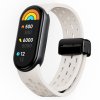 Silikonový řemínek s magnetickým zapínáním Mi band 8/9/10 (Barva náramku Vínová)