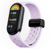 Silikonový řemínek s magnetickým zapínáním Mi band 8/9/10 (Barva náramku Vínová)