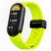Silikonový řemínek s magnetickým zapínáním Mi band 8/9/10 (Barva náramku Vínová)