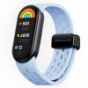 Silikonový řemínek s magnetickým zapínáním Mi band 8/9/10 (Barva náramku Vínová)
