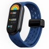 Silikonový řemínek s magnetickým zapínáním Mi band 8/9/10 (Barva náramku Vínová)