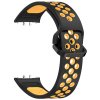 Dvojbarevný řemínek pro Samsung Galaxy Fit 3 (Barevná varianta Zeleno-bílý)