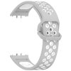 Dvojbarevný řemínek pro Samsung Galaxy Fit 3 (Barevná varianta Zeleno-bílý)