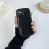 68234 silikonovy vlnkovany cerny kryt pro iphone 17 pro max