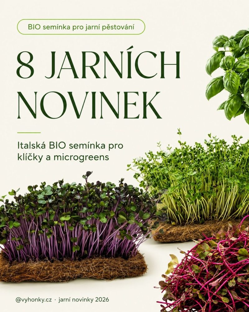 Vyhonky.cz — 8 jarních novinek, BIO semínka