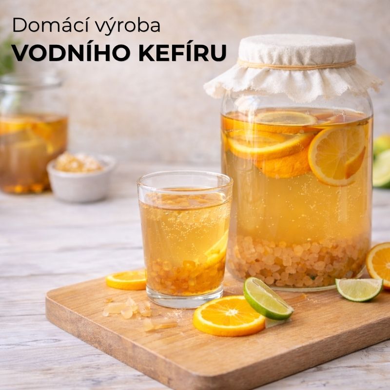 Domácí výroba vodního kefíru s Tibi krystaly