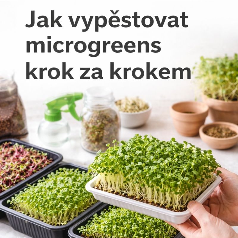 Jak vypěstovat microgreens krok za krokem